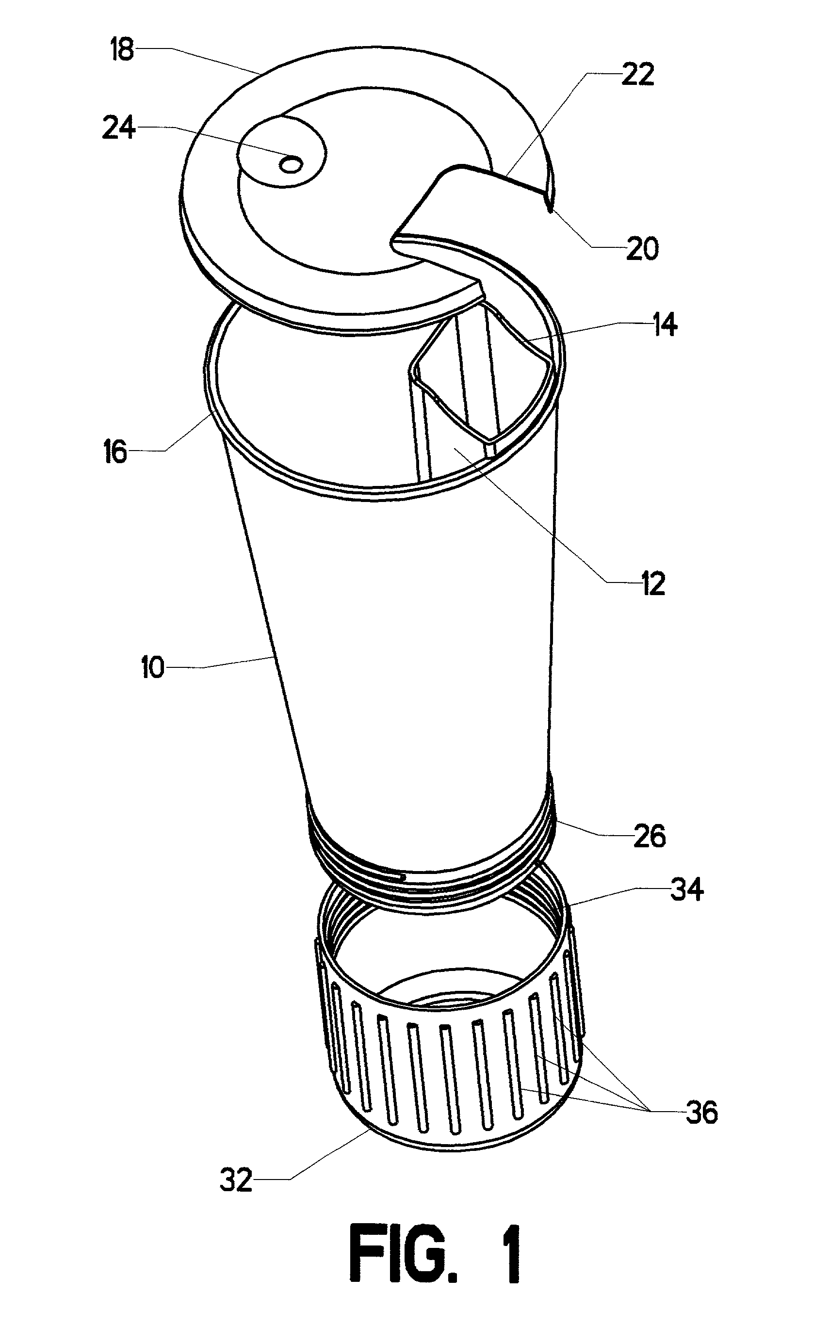 Tobacco dipping cup with saliva reservoir