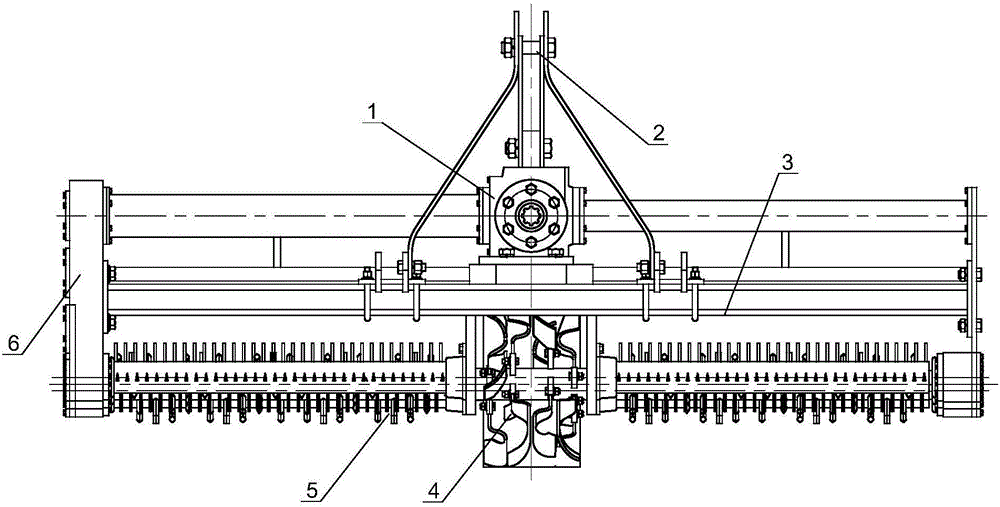 Chain drive multi-shaft shallow tillage ditching method for oilseed rape transplanting