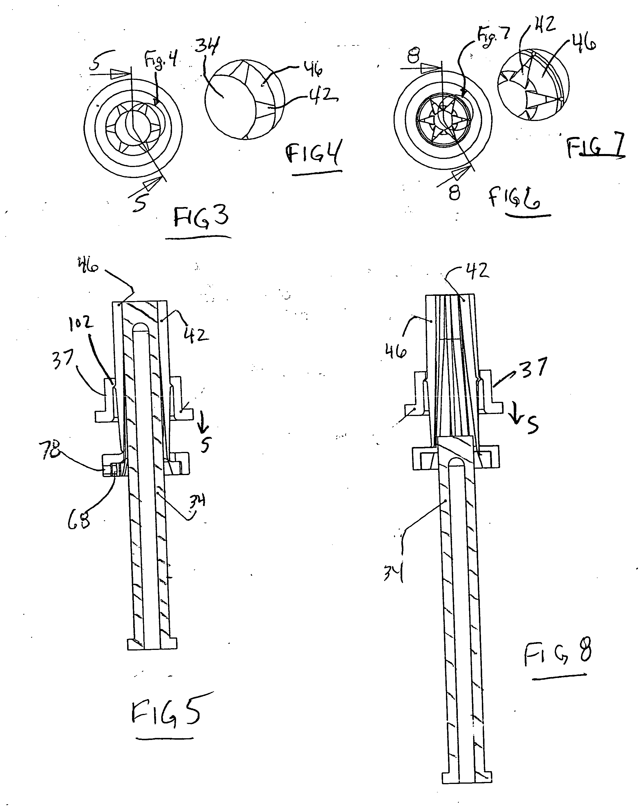 Collapsible core assembly for a molding apparatus