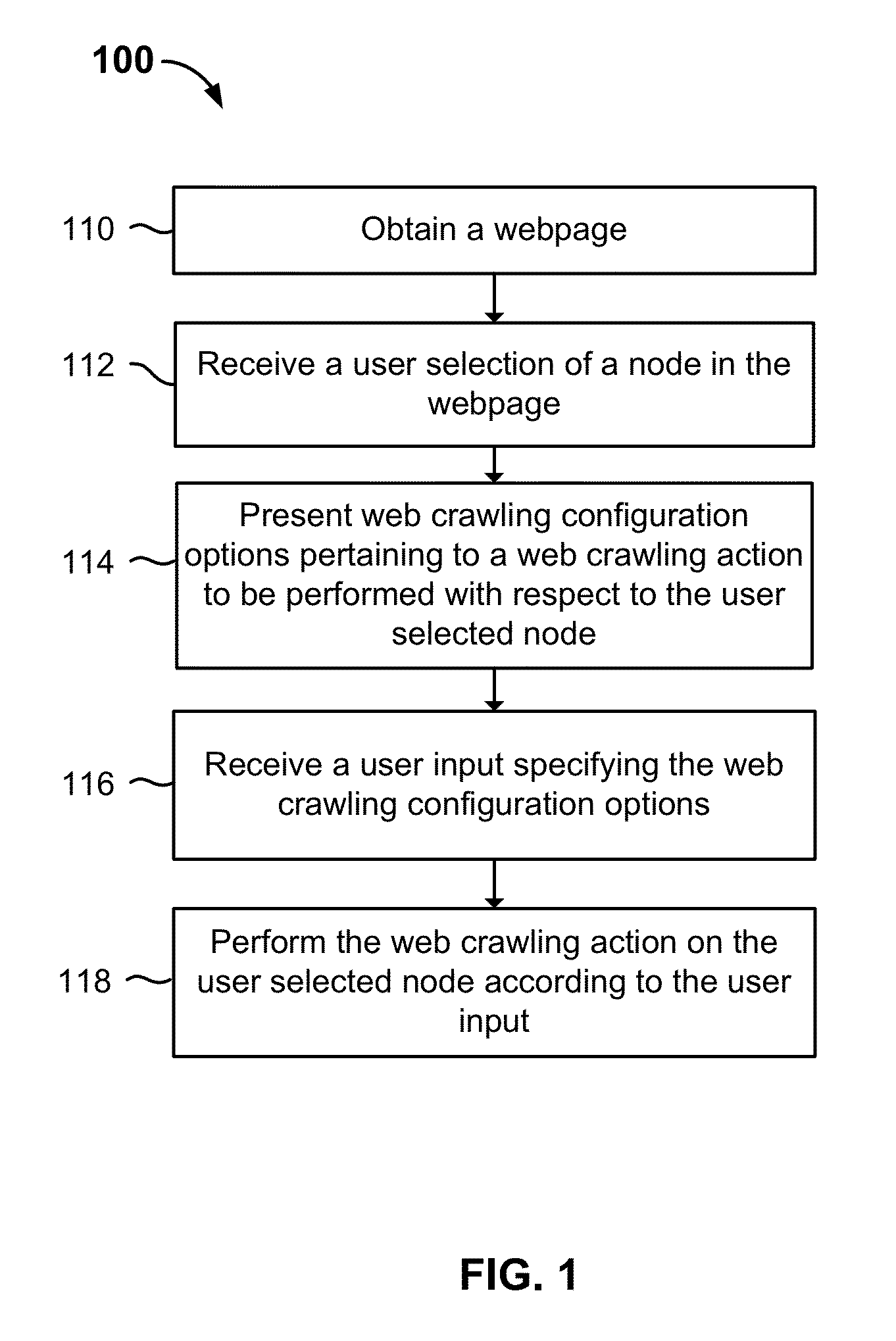 Configuring web crawler to extract web page information