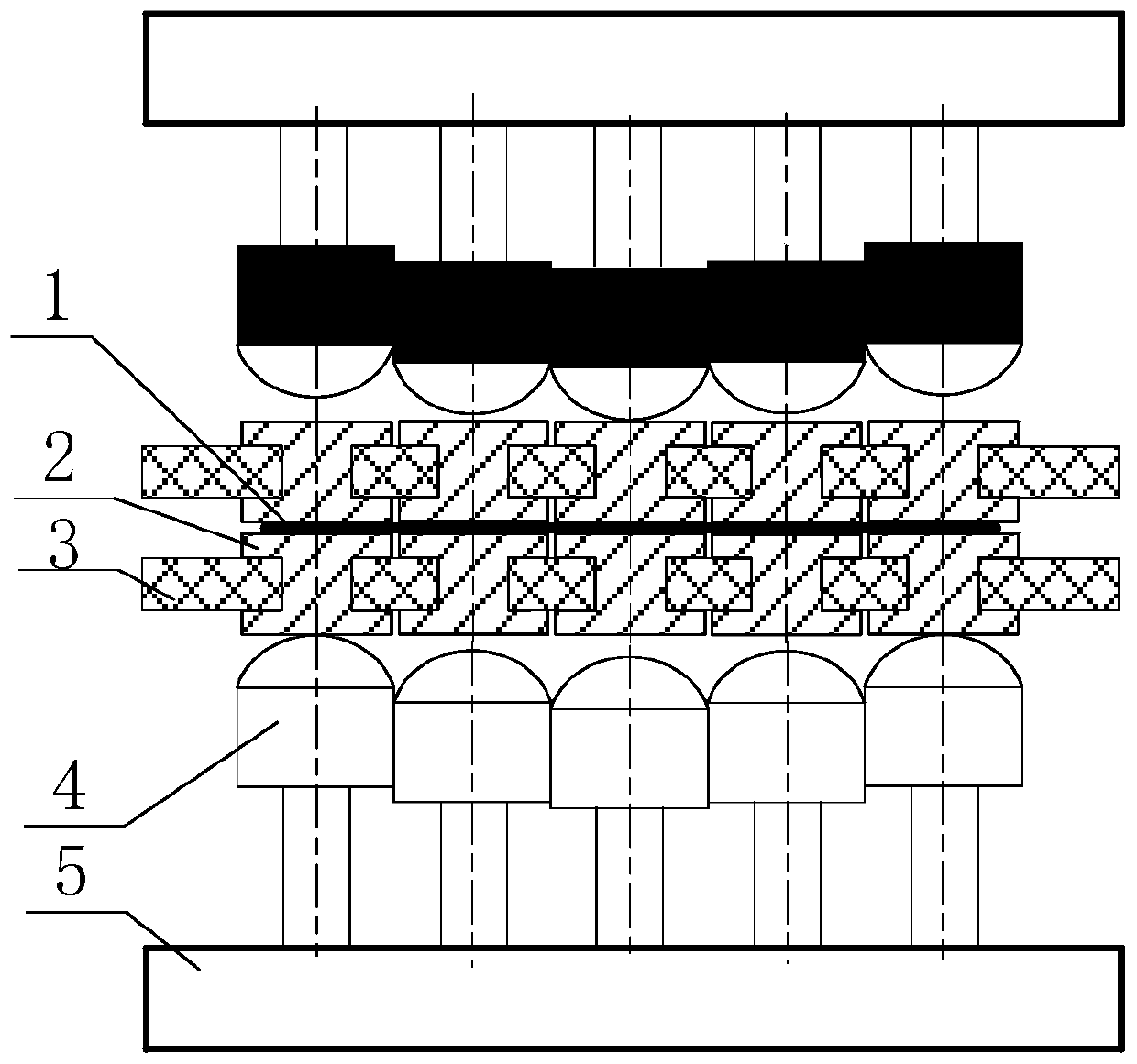 Flexible steel pads for multi-point forming