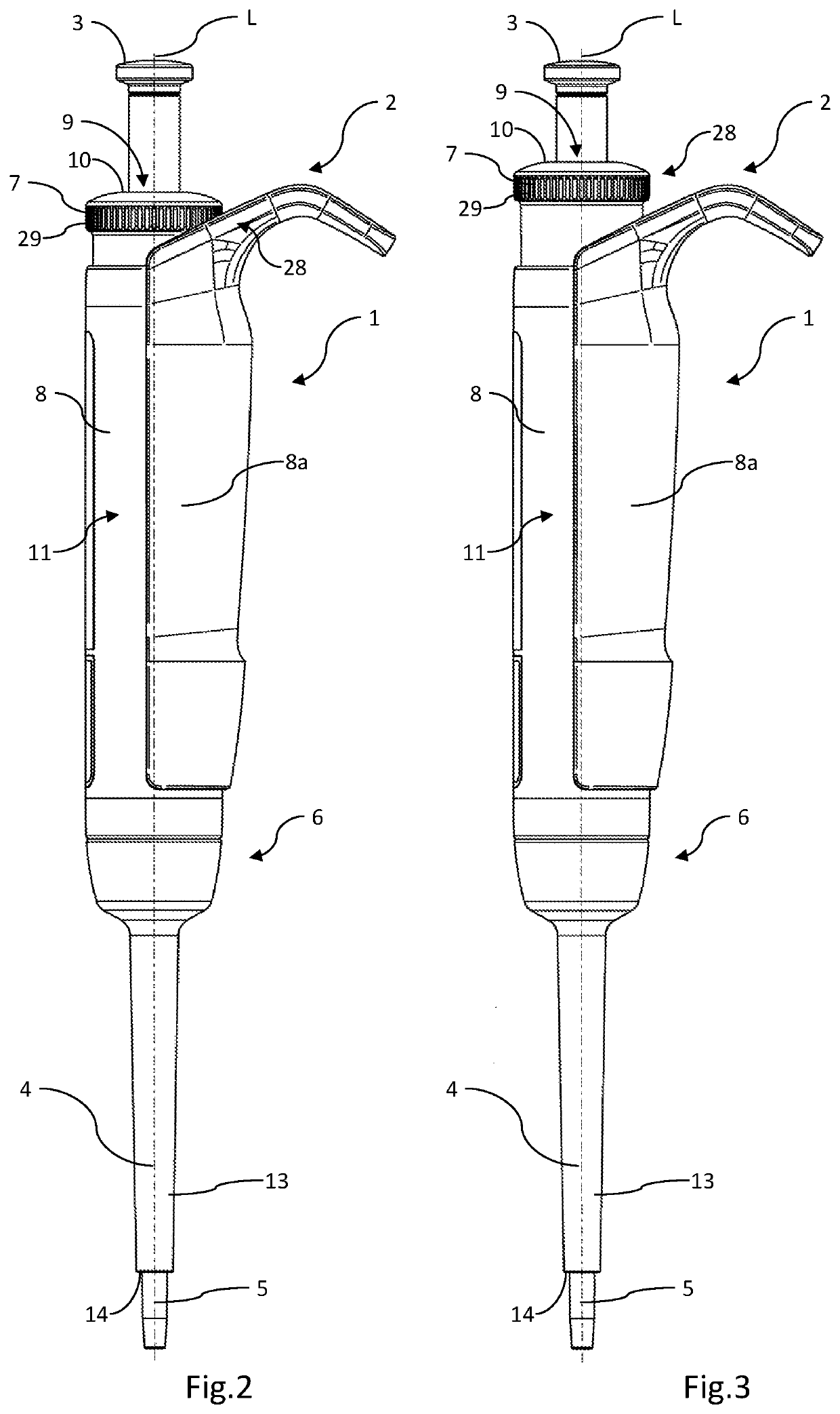 Pipette and method for adjusting a volume of a pipette to be pipetted