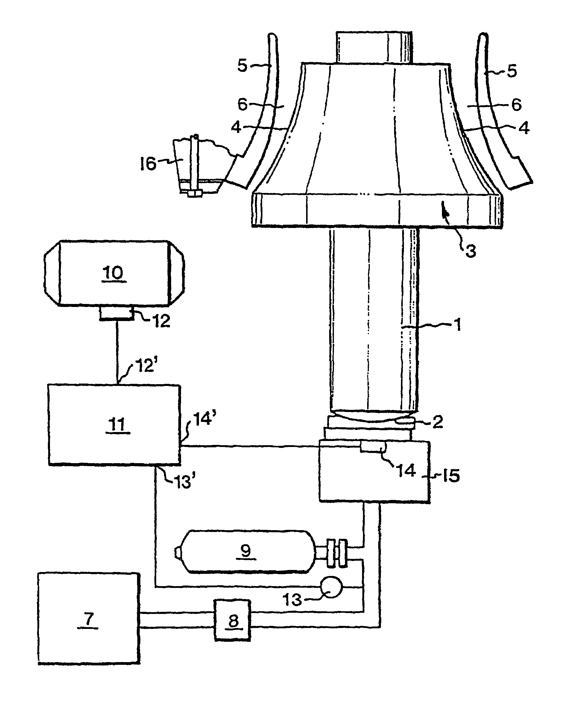 Method and control system for starting crushing in a gyratory crusher