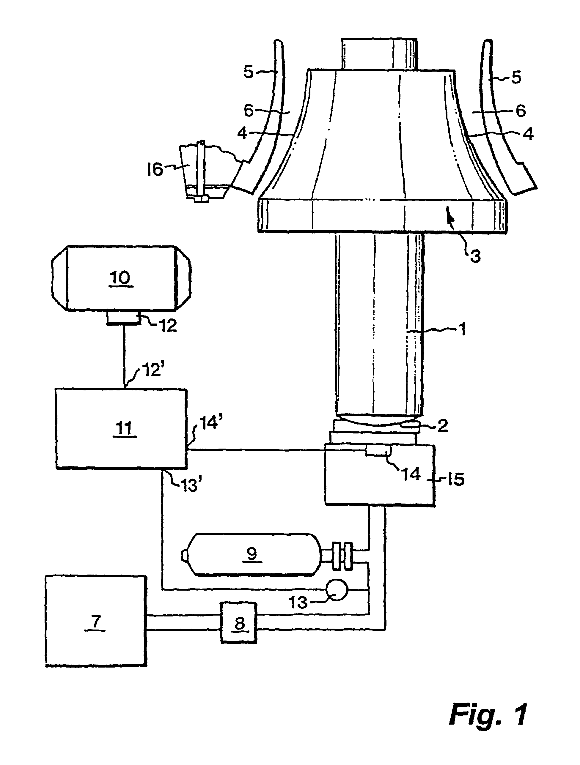 Method and control system for starting crushing in a gyratory crusher