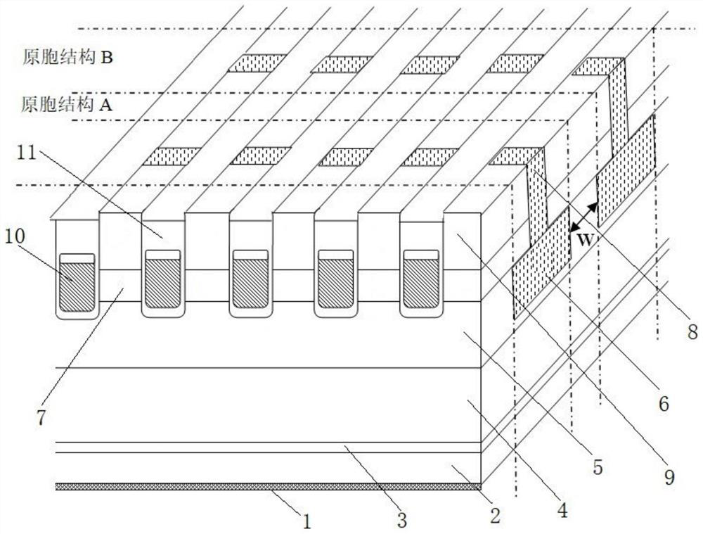 Trench type MOSFET device and preparation method thereof