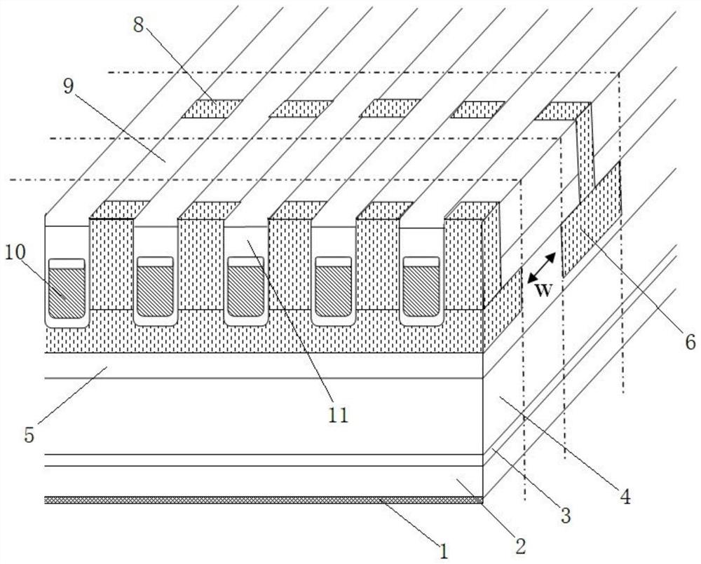 Trench type MOSFET device and preparation method thereof