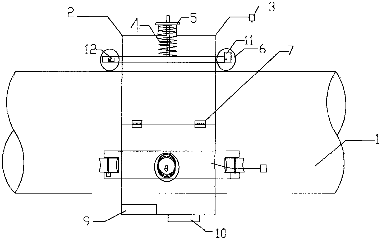 Bridge cable creep detection device