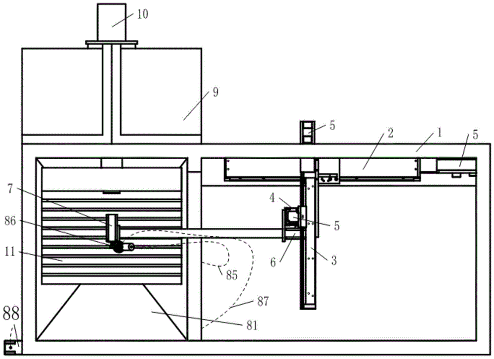 A surface strengthening grinding machine with a worktable that can be turned up and down