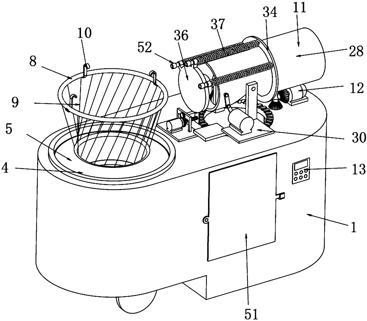 Novel basketball collecting and serving device