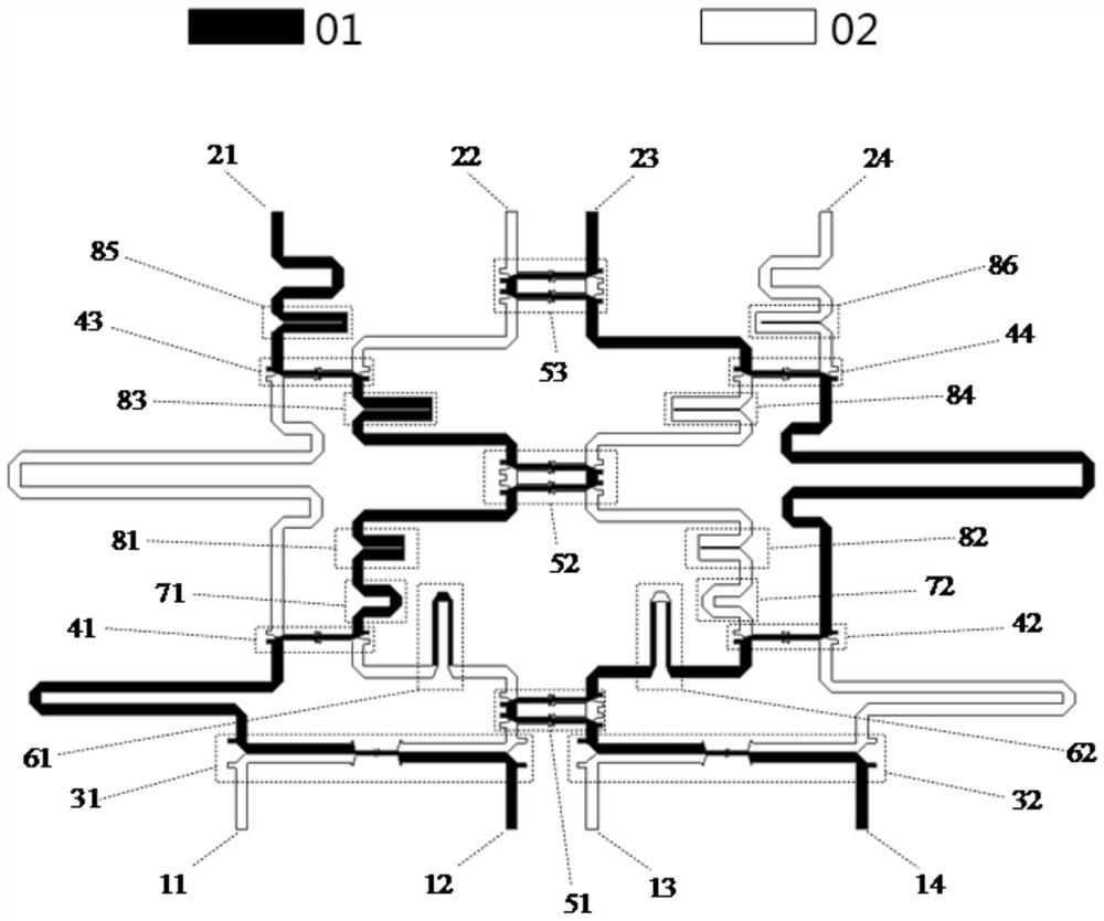 A Broadband Butler Matrix Feed Network with Phase Difference and Frequency Variation