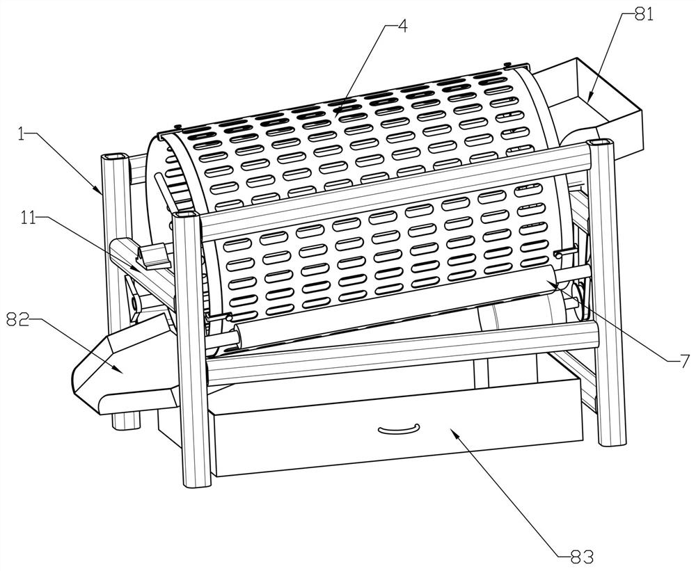 Adjustable peanut sorting machine