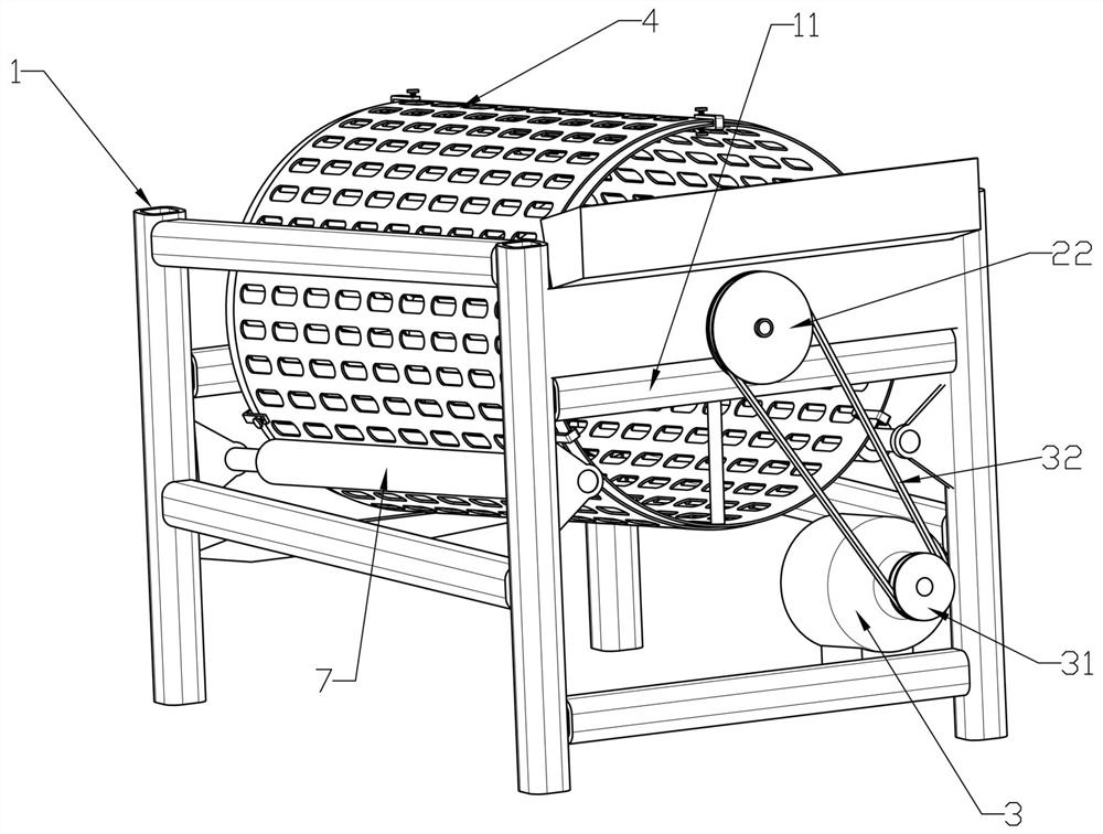 Adjustable peanut sorting machine