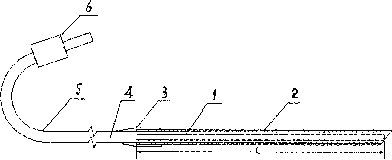 Optical fiber acupunction needle