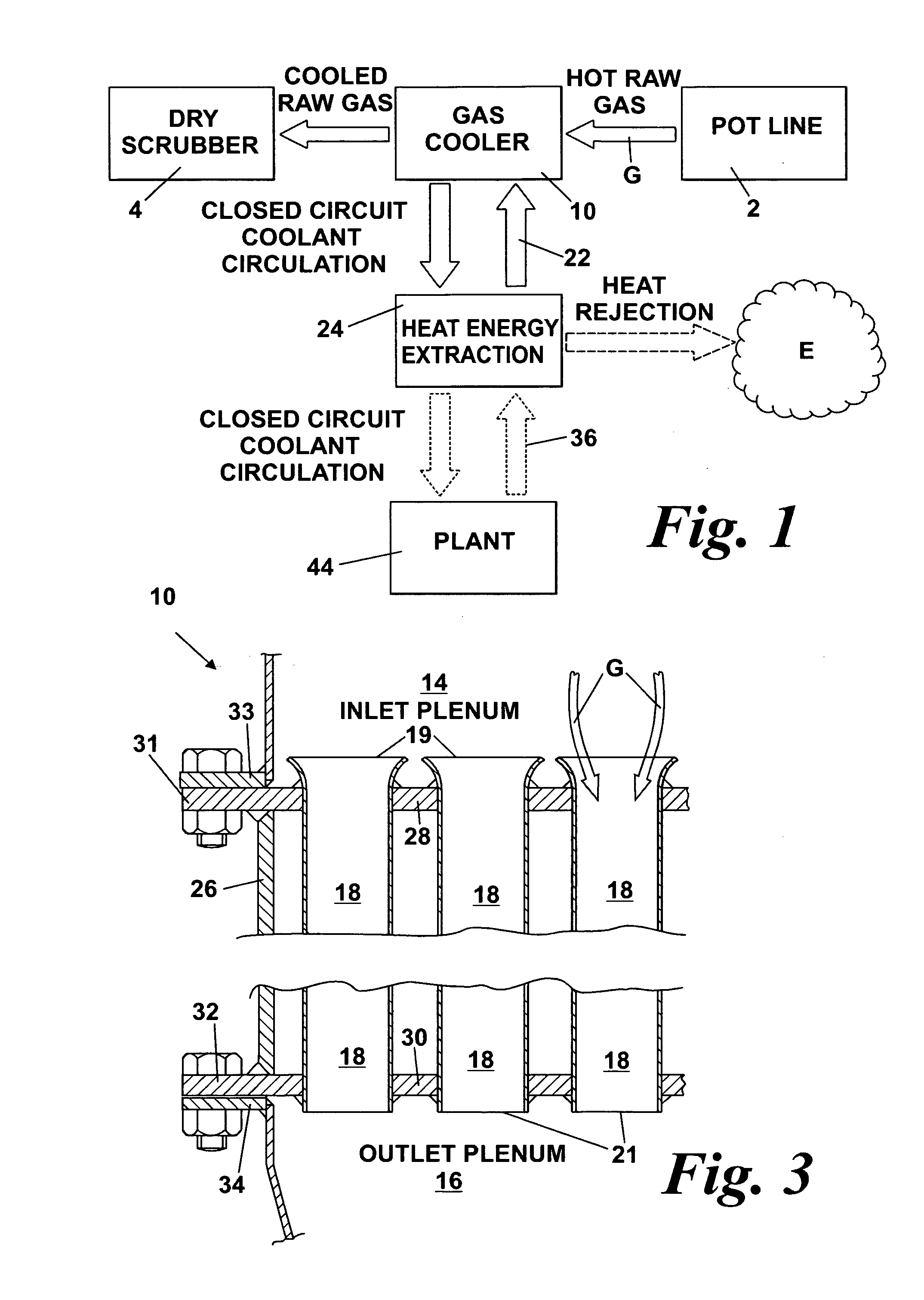 Flue gas cooling and cleaning system