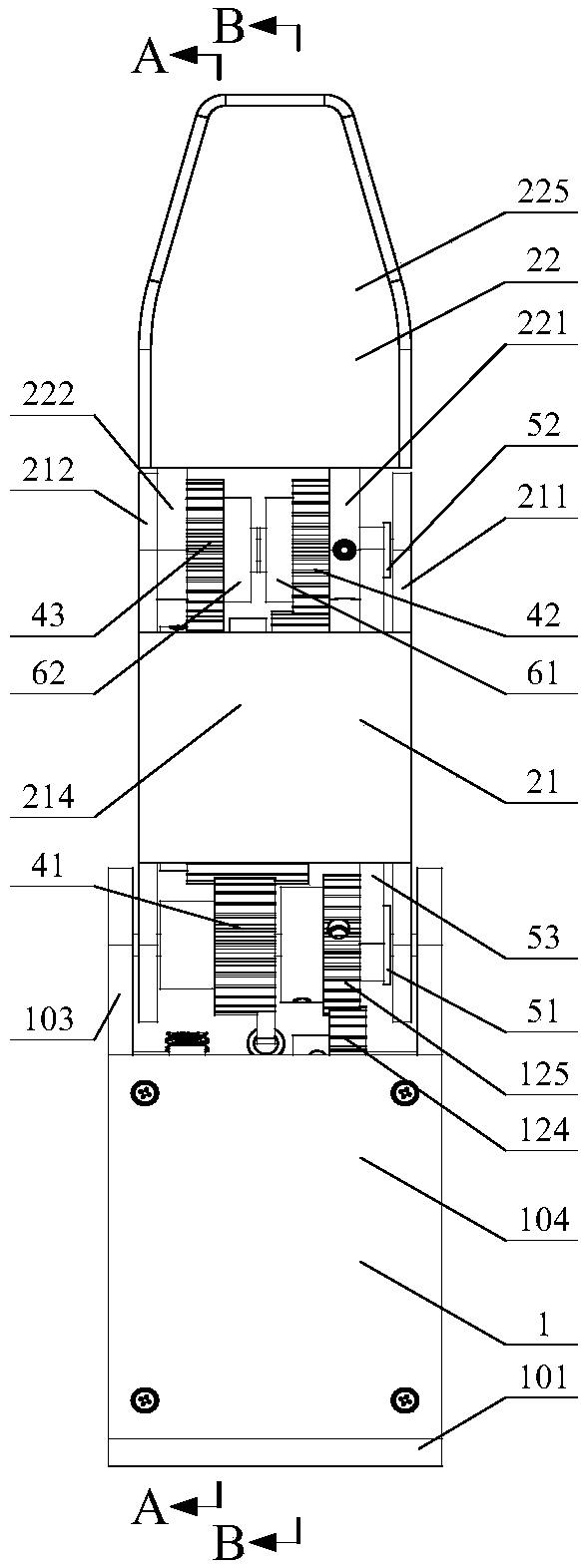 Flat clamp coupled adaptive multi-mode grasping robot finger device