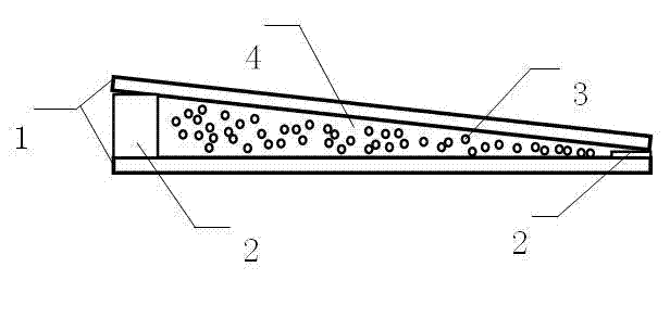 Method used for adjusting and controlling outgoing wavelength of random laser through changing thickness