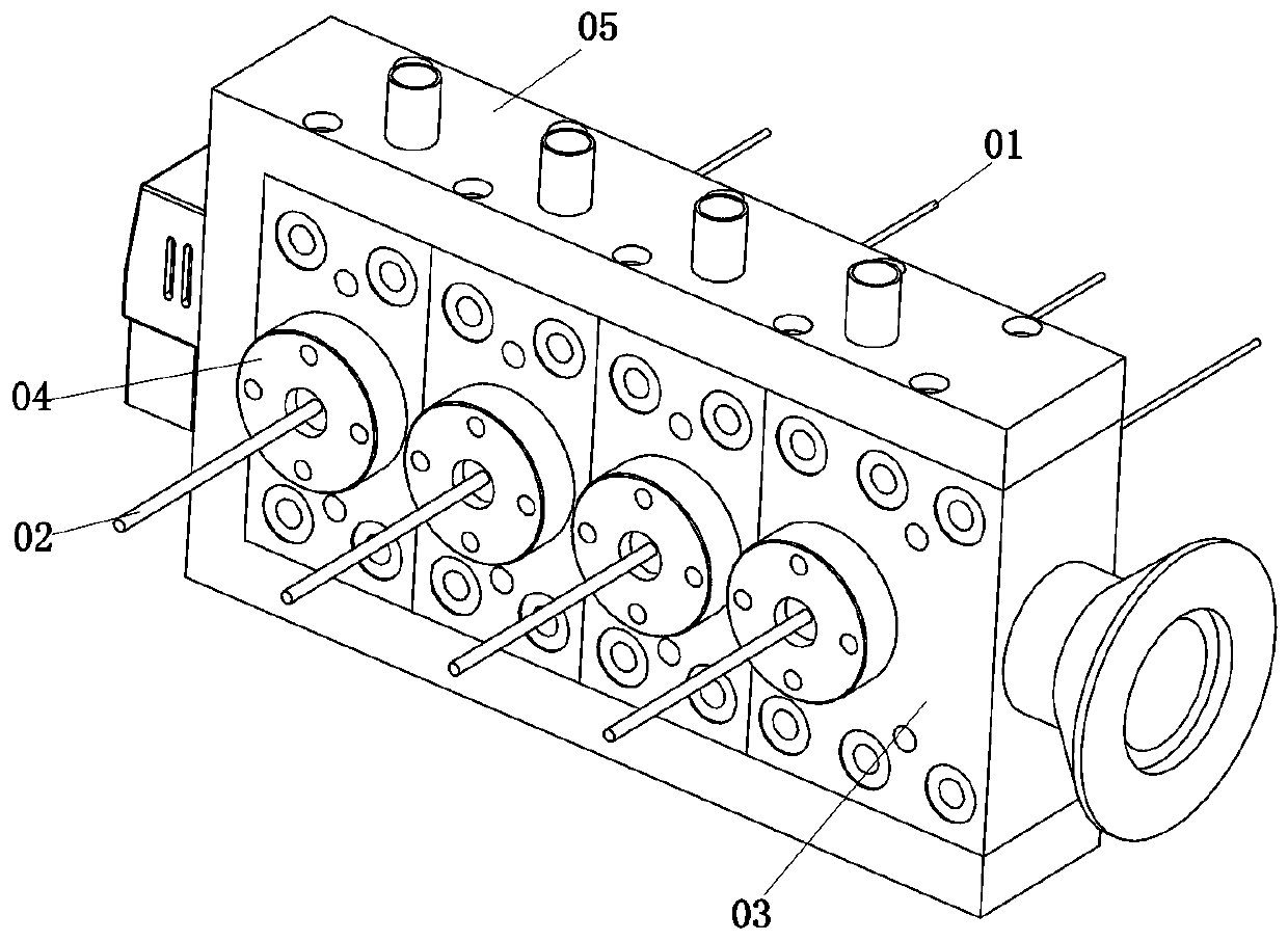 Plastic-covered silk thread production line