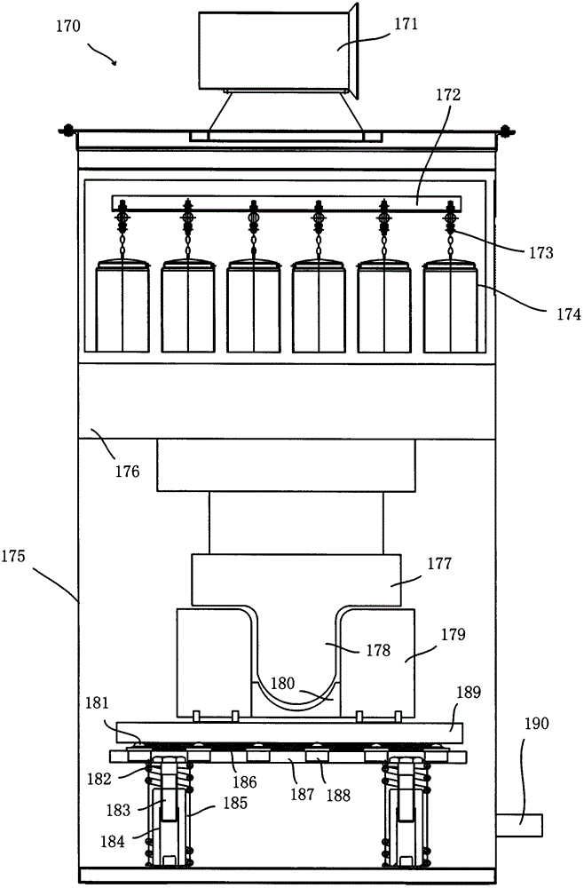 Drum brake pad forming processing production line