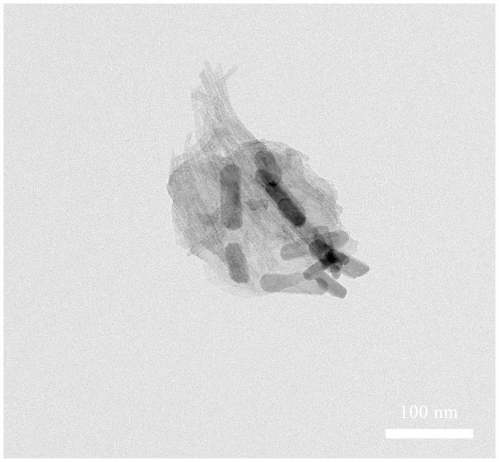 Preparation method and application of titanium tricarbon di-bismuth sulfide nanocomposite