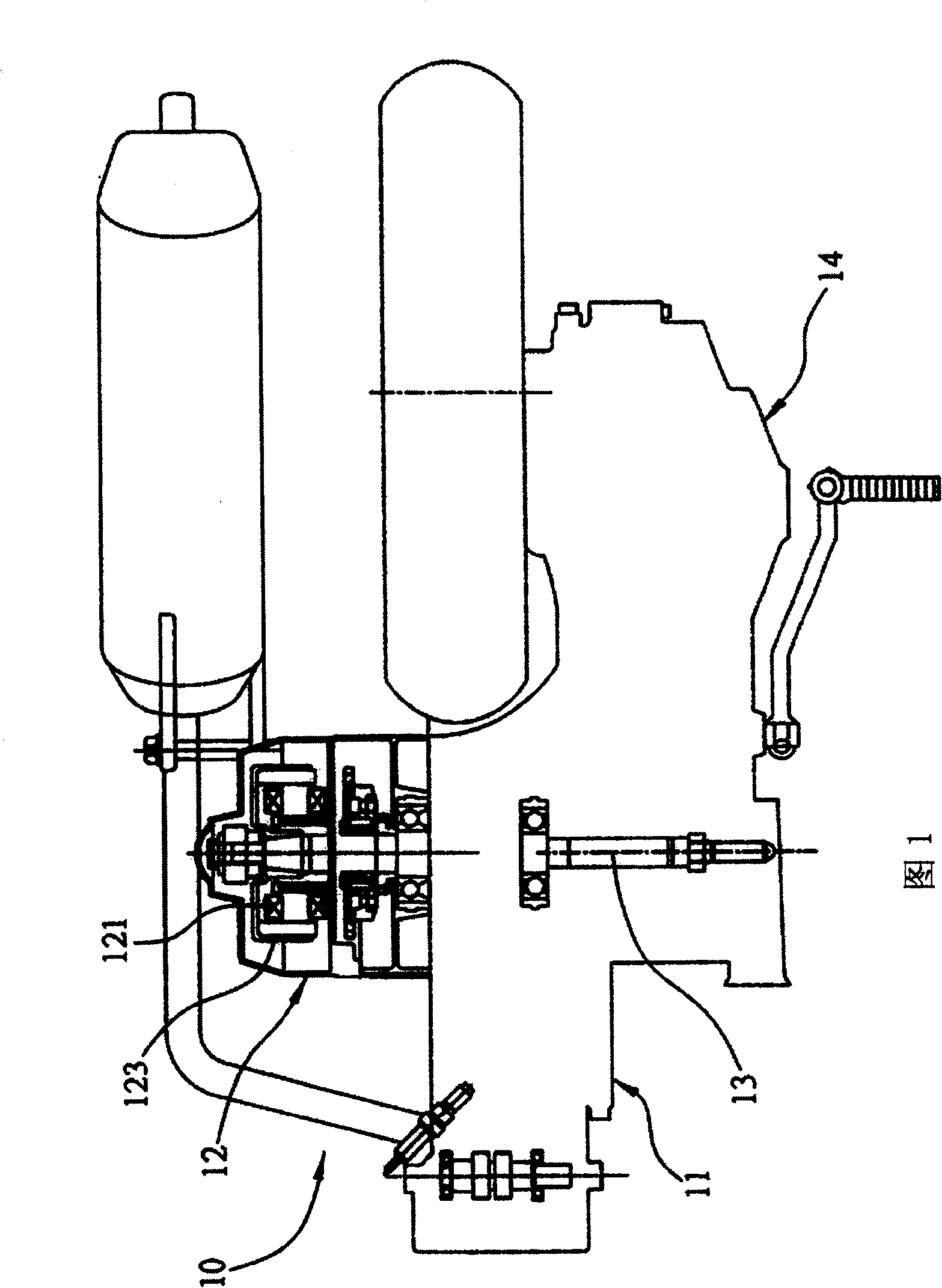 Composite power unit of engine