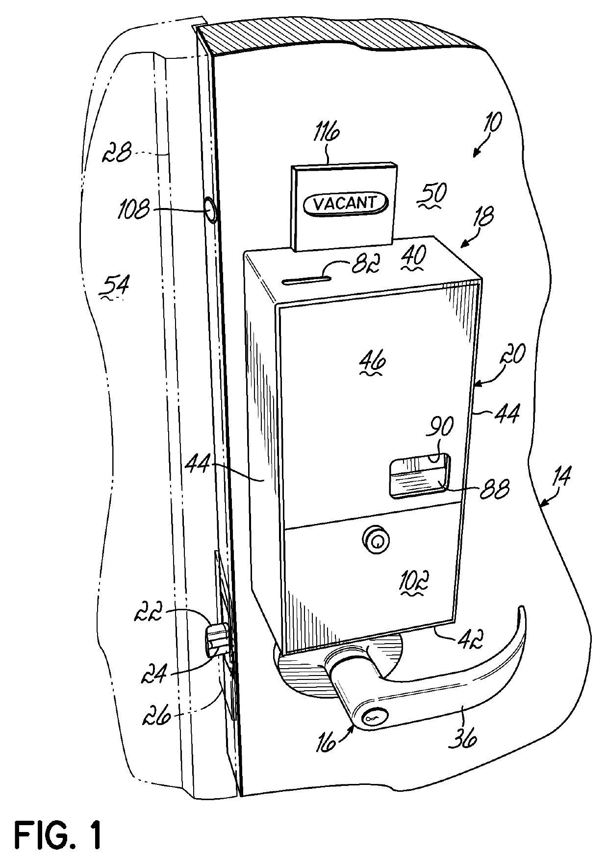 Token operated access control system