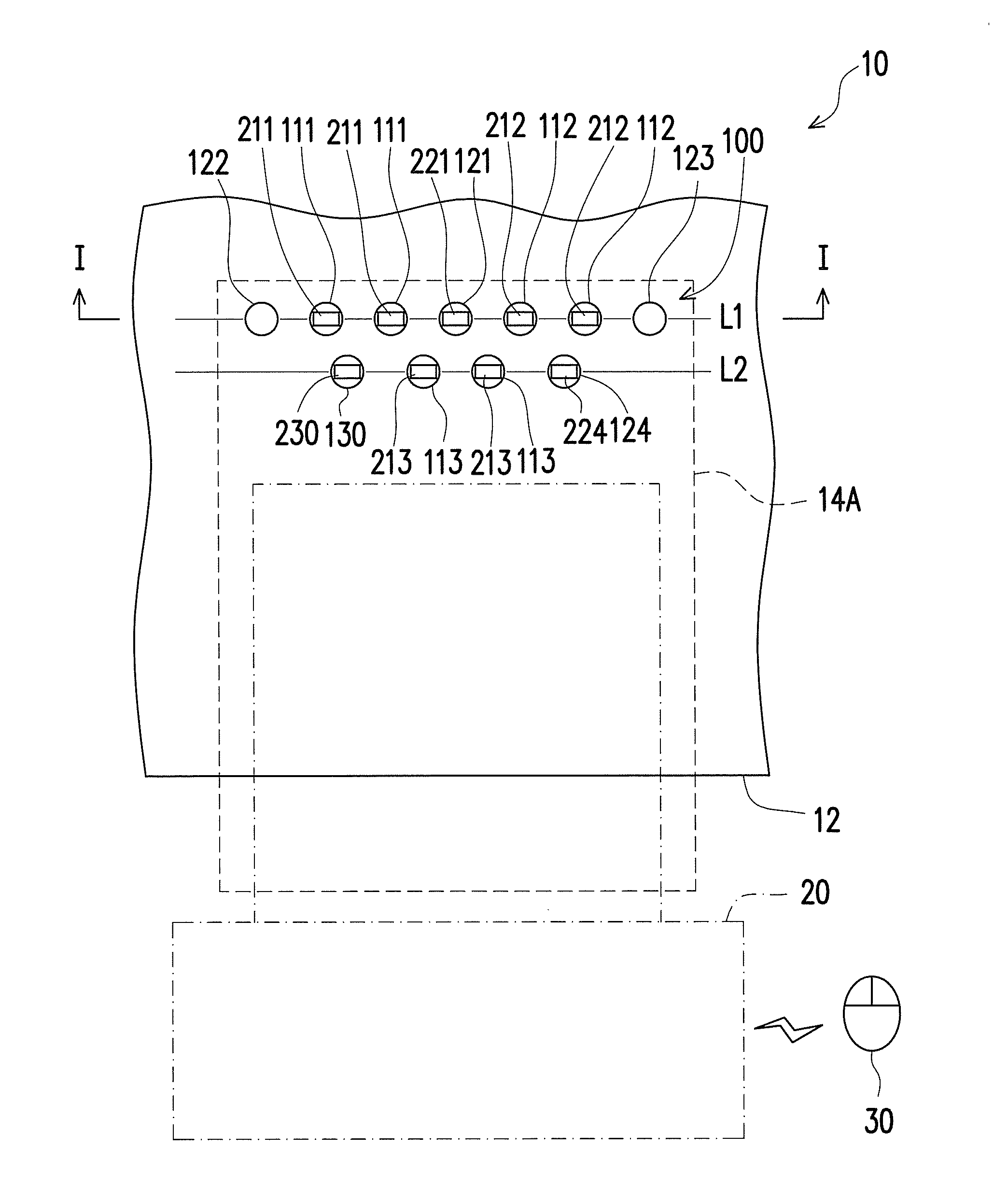 Through-hole layout structure, circuit board, and electronic assembly