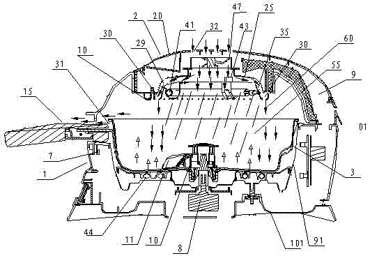 Working method of high-efficient roasting pan