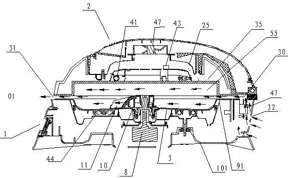 Working method of high-efficient roasting pan