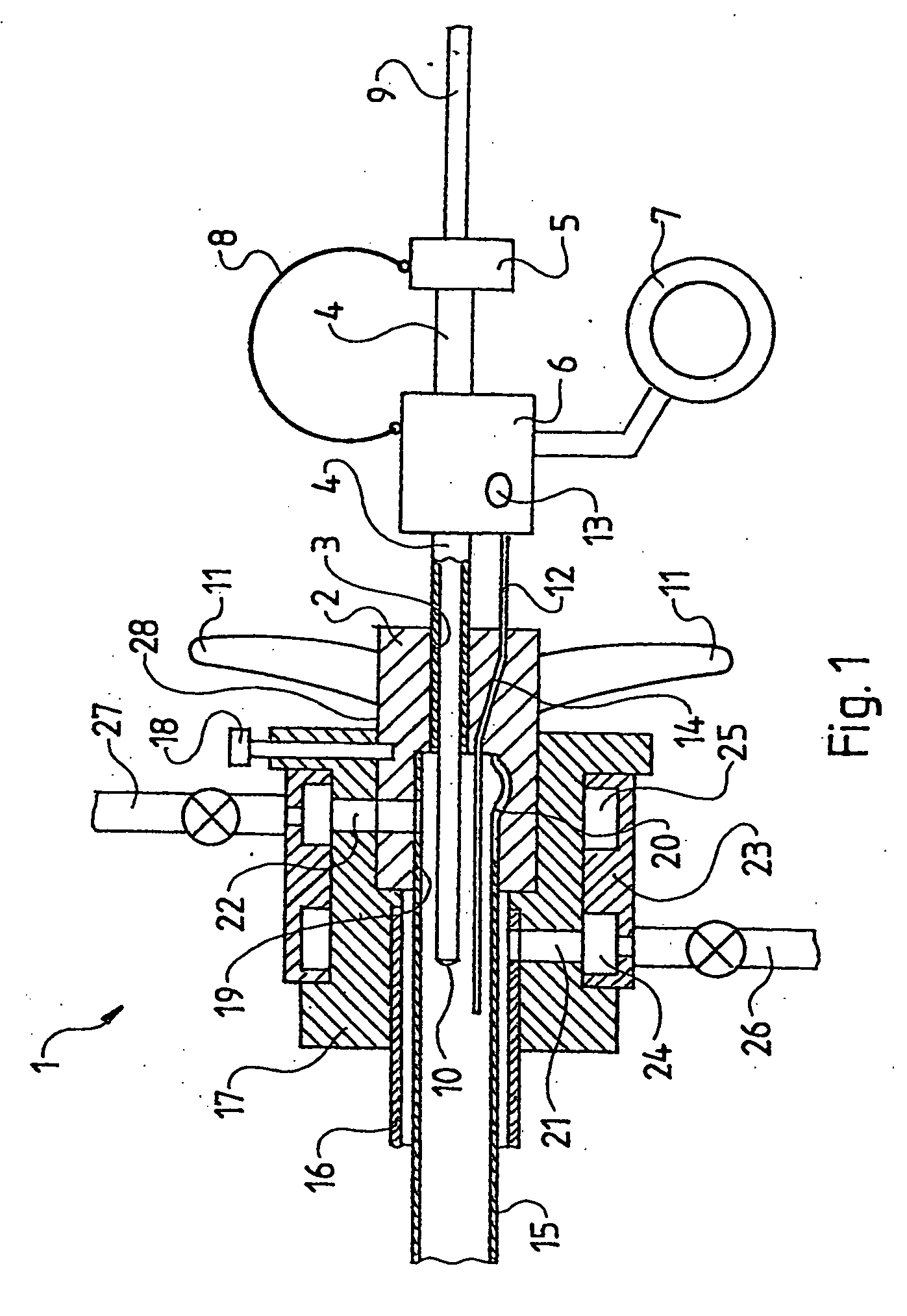 Removable resectoscope provided with an external shaft