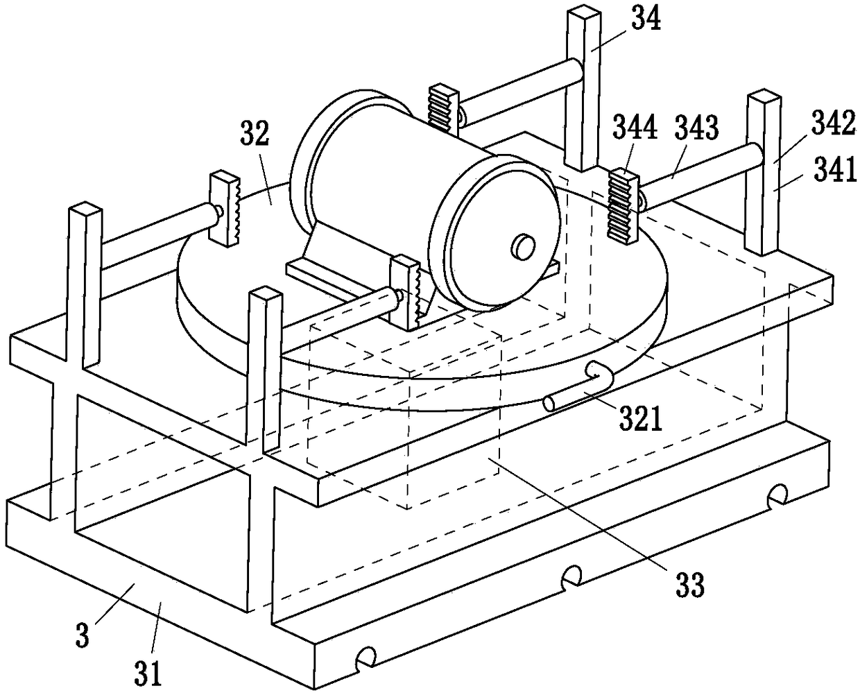 A fully automatic dismantling machine based on motor