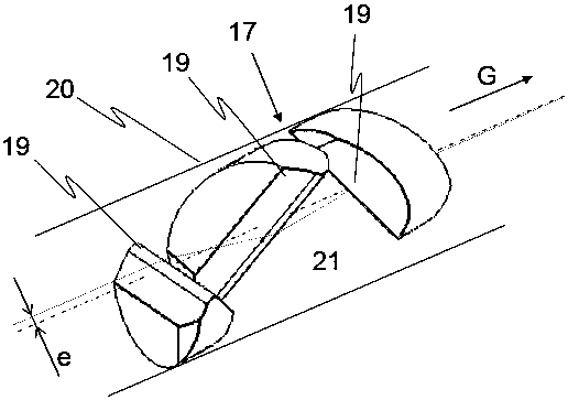 False twisting device for open-end spinning device