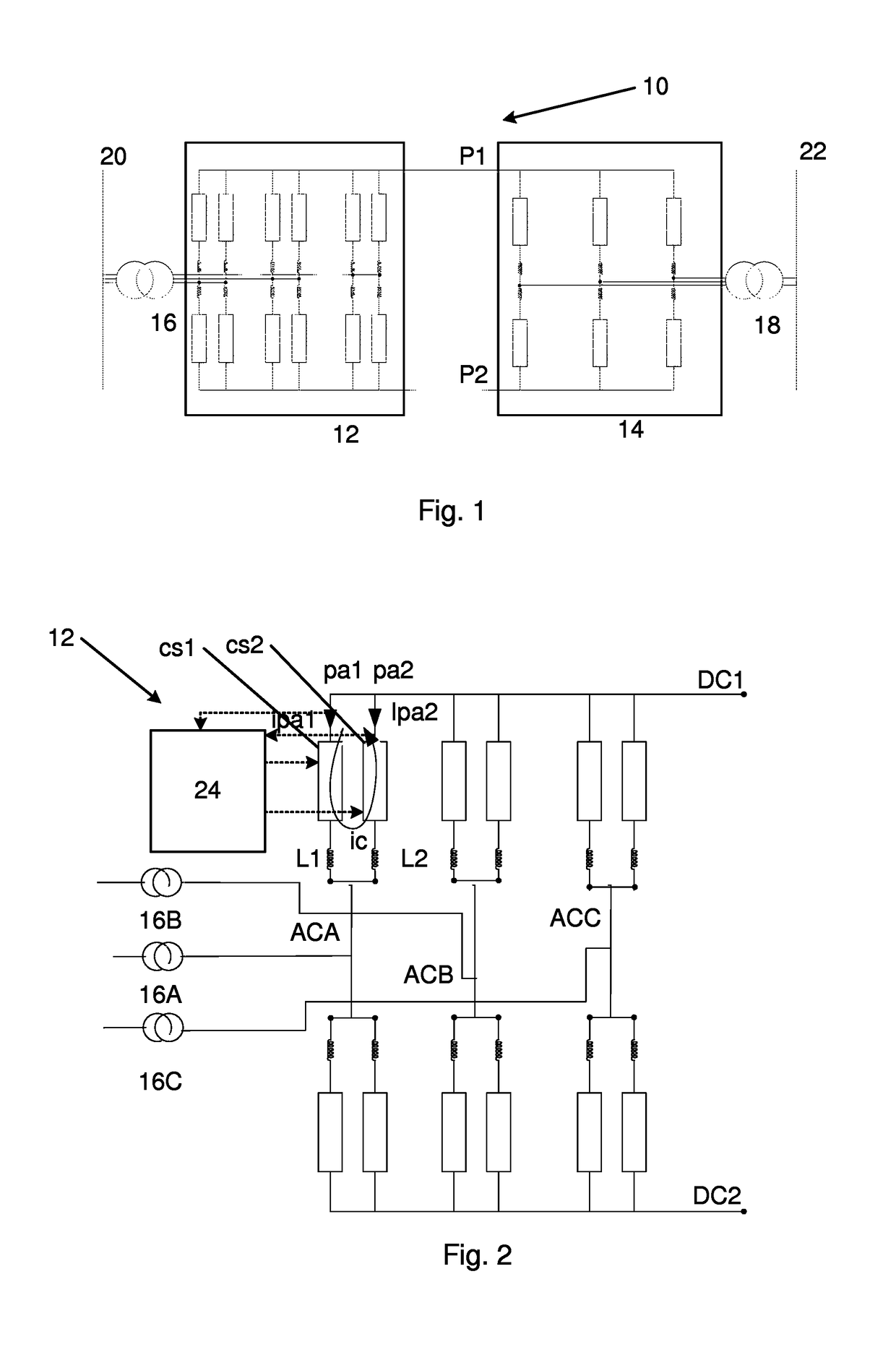 Arrangement, method and computer program product for limiting circulating currents