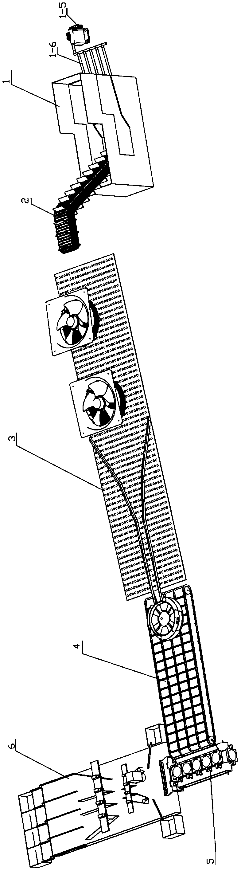 Green plum sorting production line and sorting method