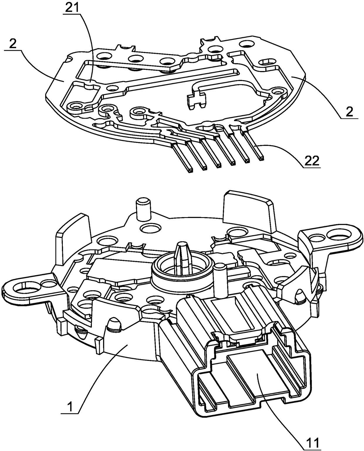 Engine ignition switch and automatic manufacturing system thereof