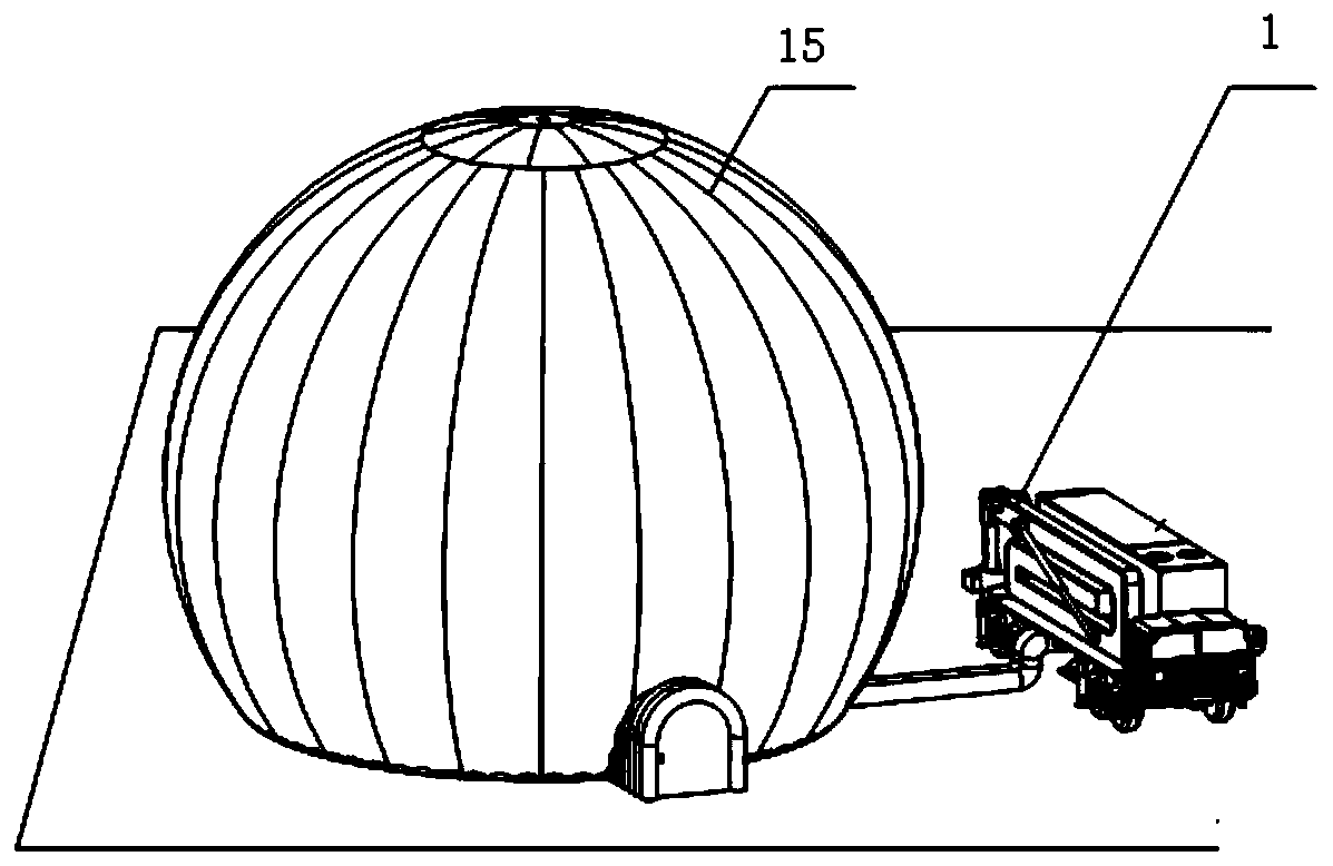 High-maneuverability radome building carrier vehicle and radome system thereof