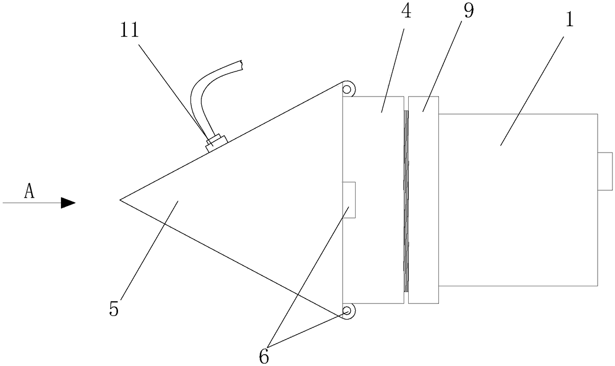 Image identification module of robot in dust environment