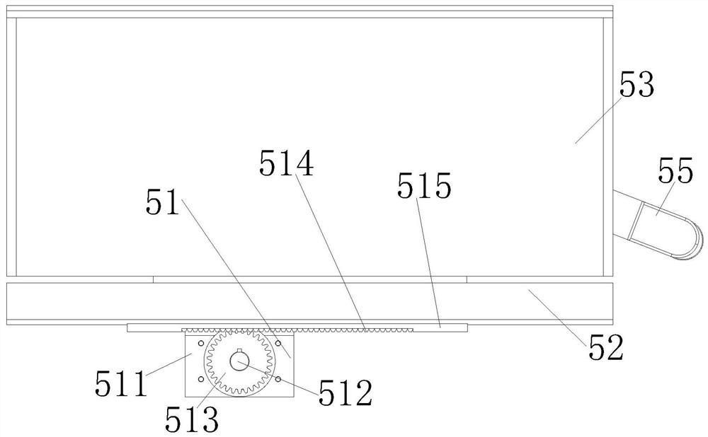 Pushing structure based on computer vision grading equipment