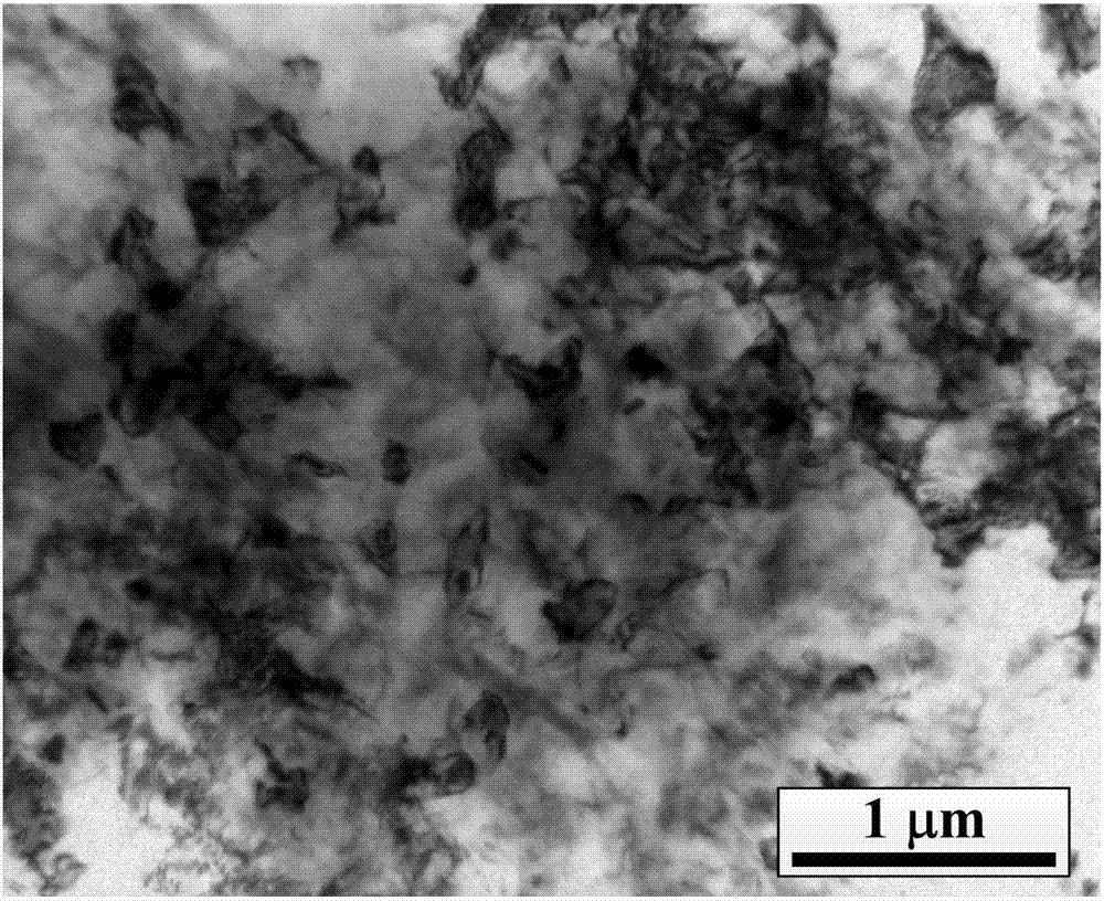 Method for preparing high strength and high plasticity aluminum-magnesium alloy of mixcrystal structure