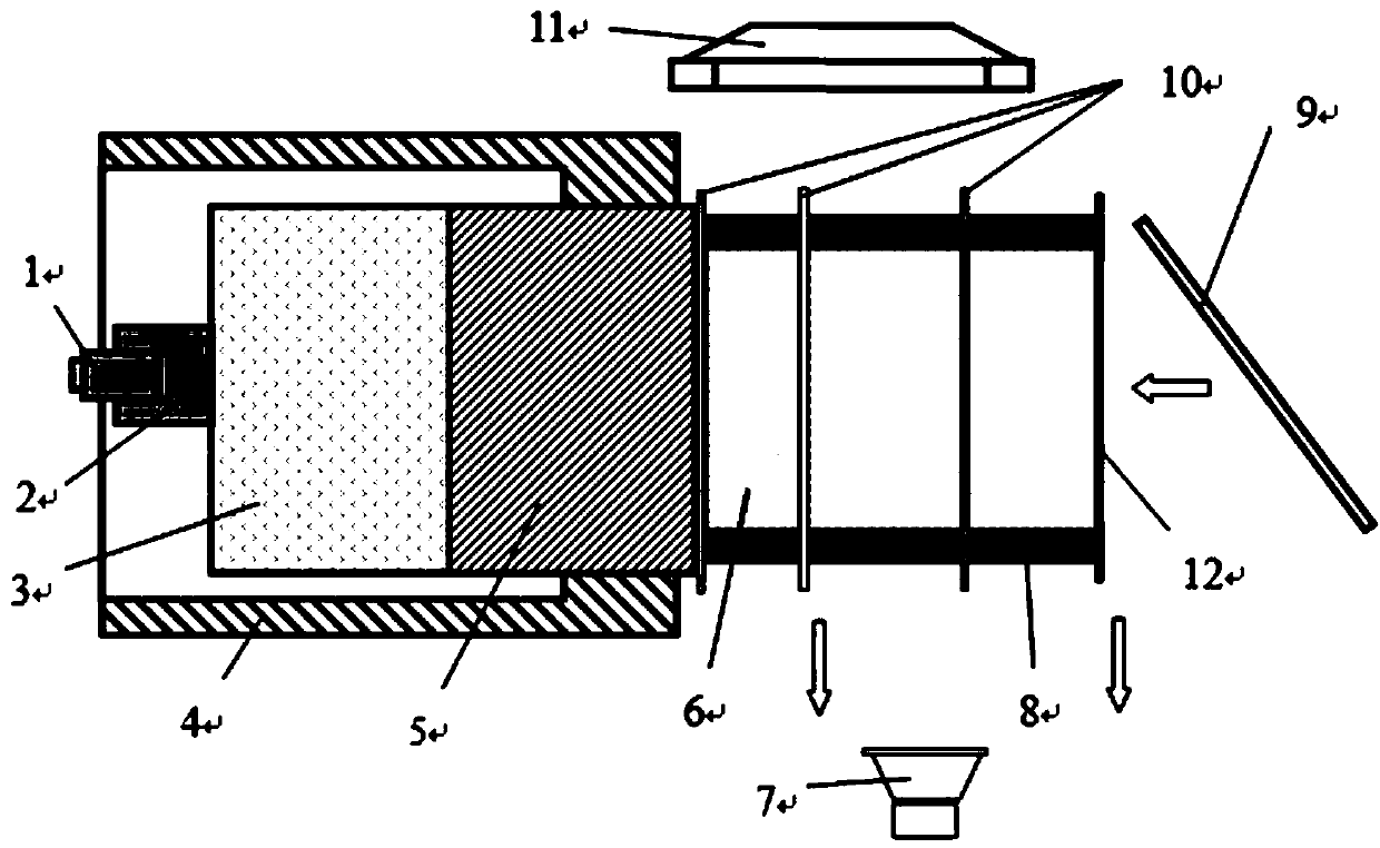 A kind of detonation wave waveform testing method