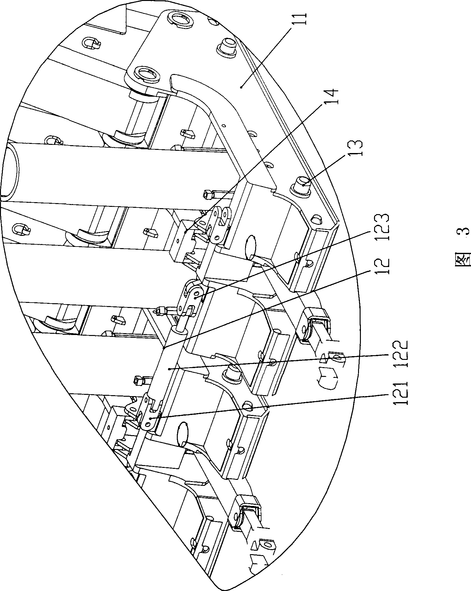 Overlarge mining height hydraulic support