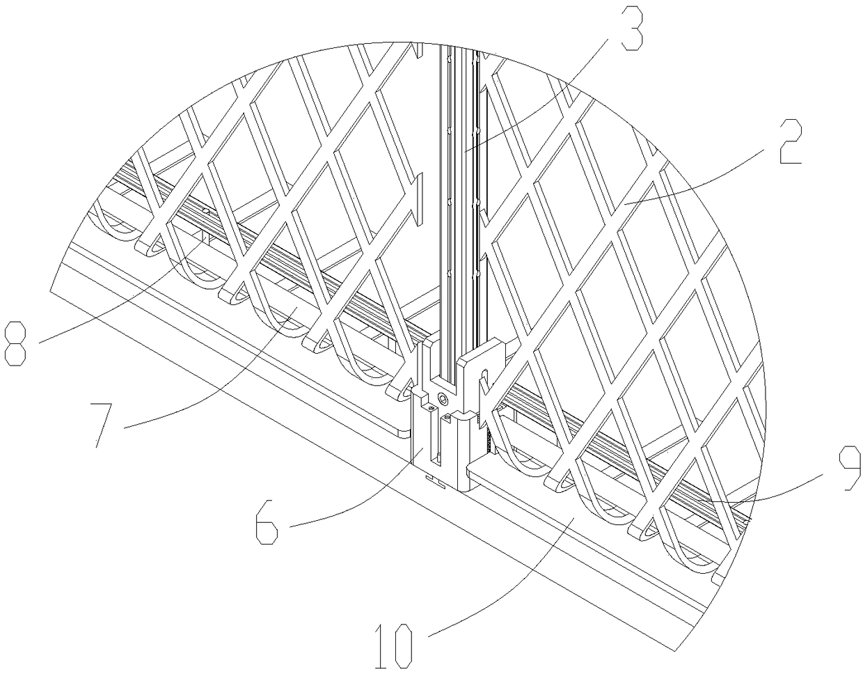 Aviation packaging plate servo stacking device