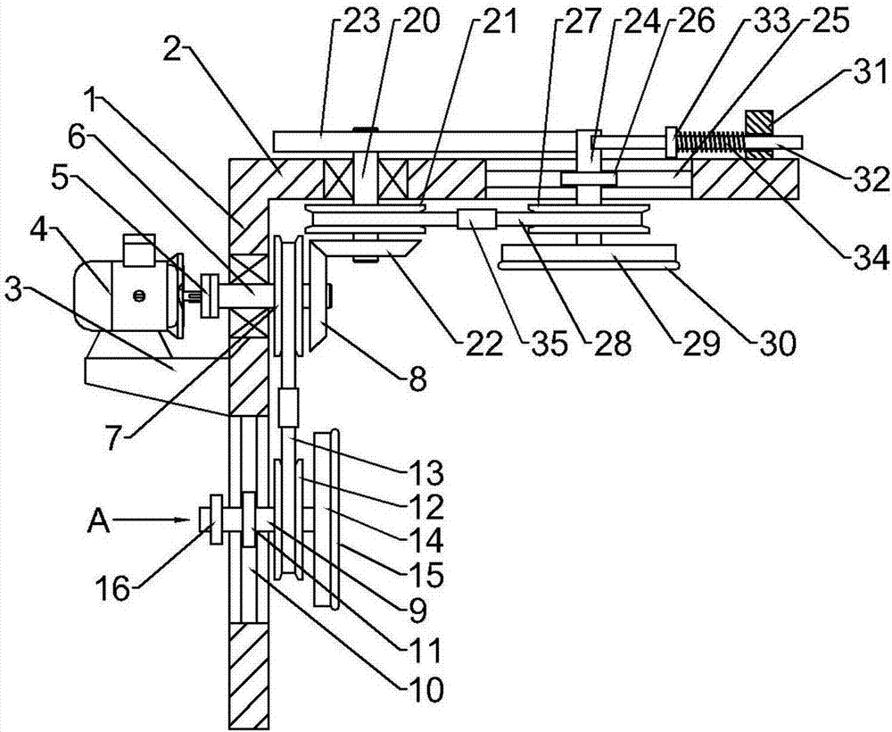 Board right-angle side polishing device for architectural decoration and finishing