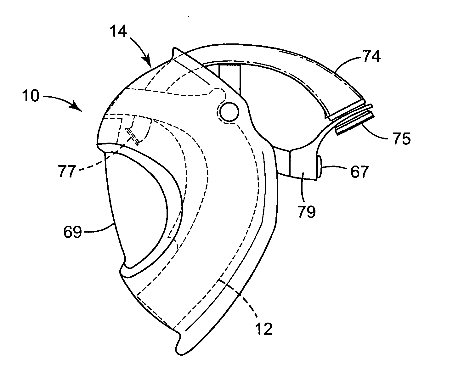 Supplied air helmet having a knitted face seal