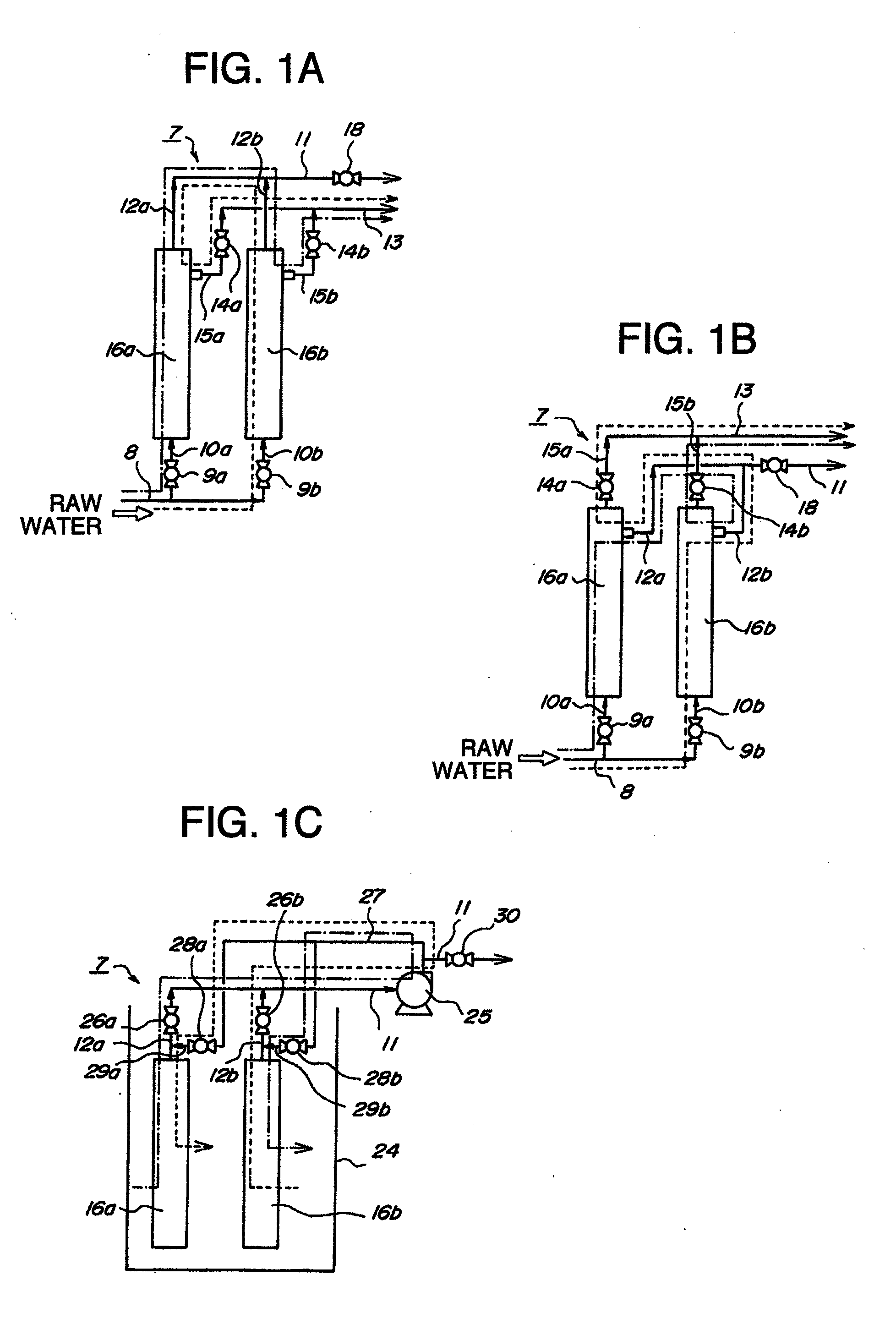 Hollow yarn film filtering apparatus