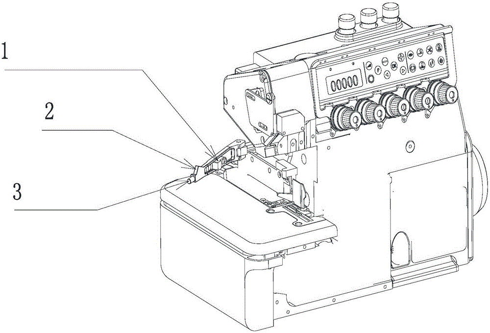 Presser foot position detection system of sewing equipment