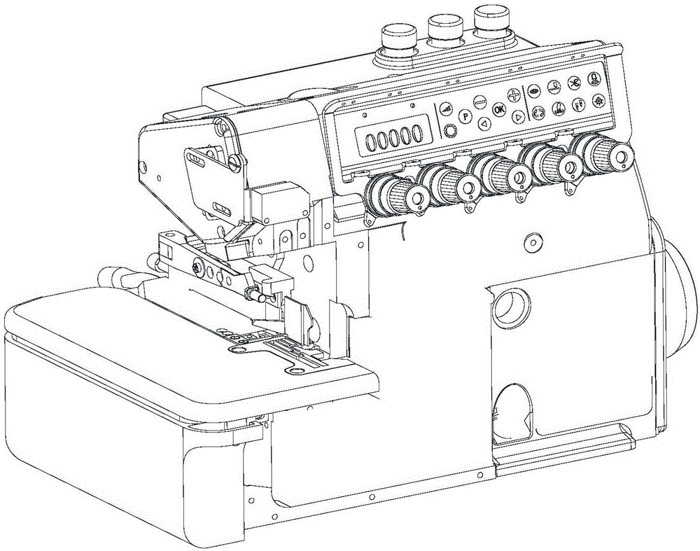 Presser foot position detection system of sewing equipment