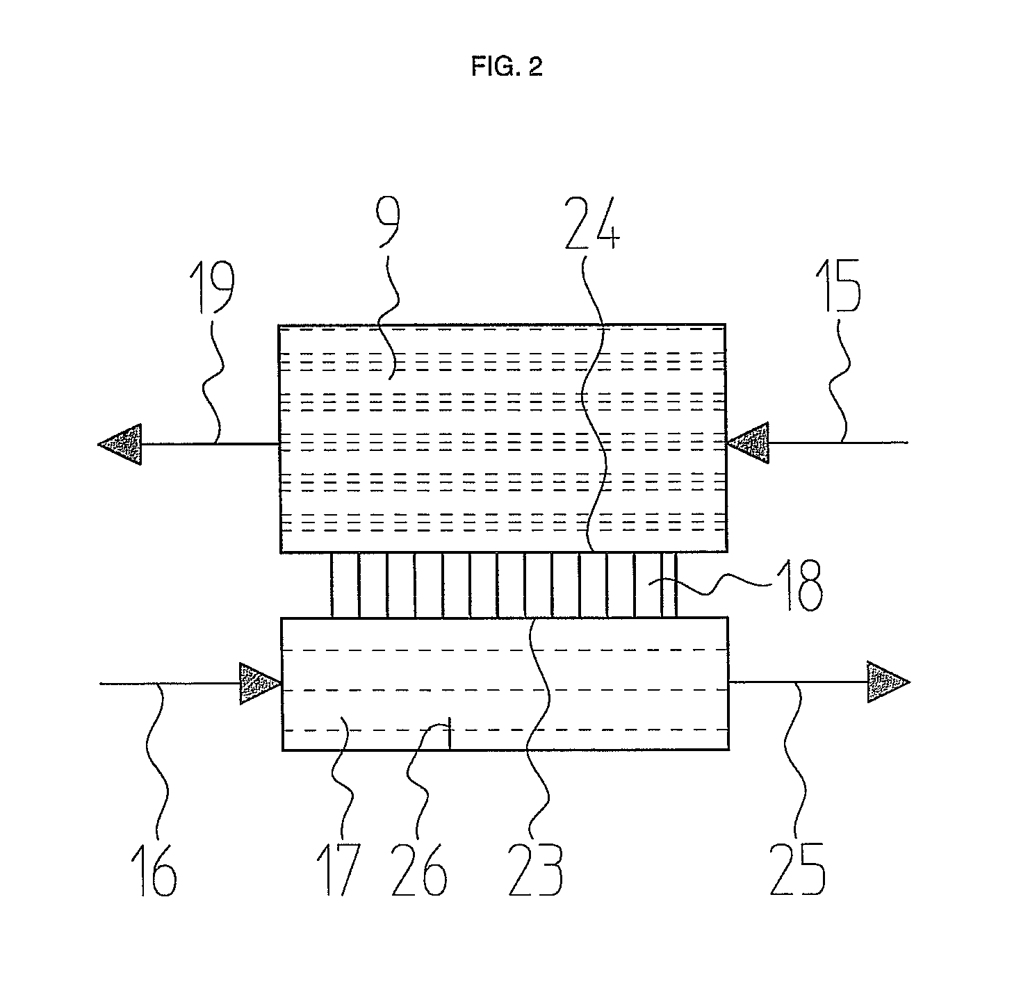 Batch dishwasher with waste water heat recovery