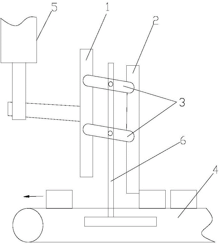 Four-linkage-rod workpiece controller