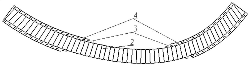 Honeycomb stabilization method for forming large-thickness large-size honeycomb sandwich structure