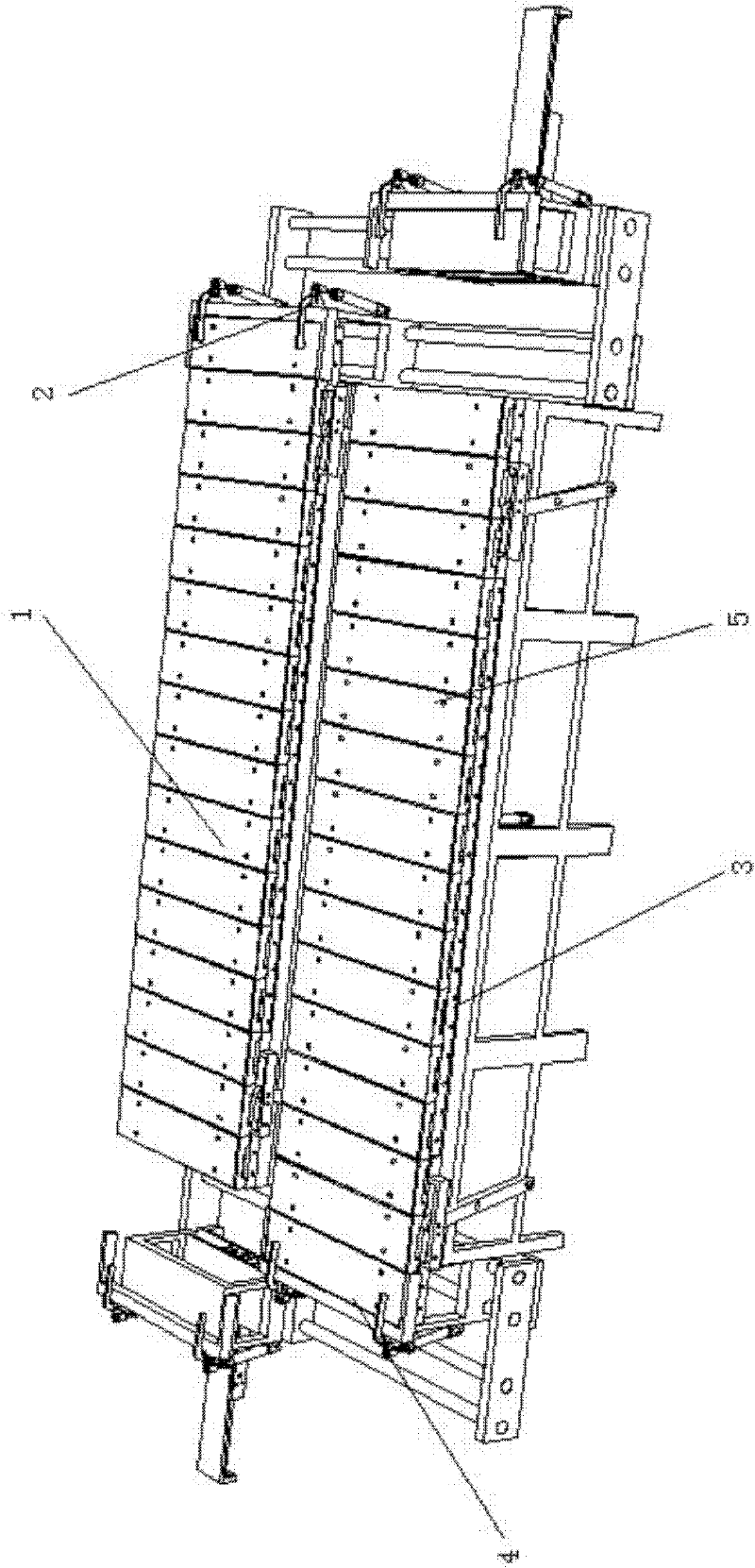 Mechanical device for realizing cyclic motion of workpiece on multiple working platforms in same plane